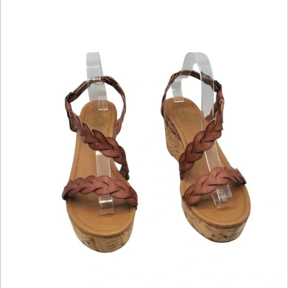 Crown Vintage Dryden Braided Strap Platform Sandals – Size 10 - Picture 4 of 10